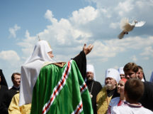 Молебен на Владимирской горке в Киеве. 27 июля 2012 г.