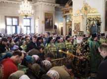 В день памяти св. блгв. кн. Даниила Московского Предстоятель Русской Церкви совершил Литургию в Даниловом монастыре