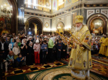 В Неделю о мытаре и фарисее Святейший Патриарх Кирилл совершил Литургию в Храме Христа Спасителя