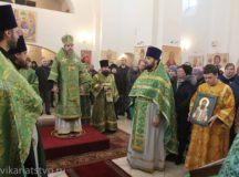 В день памяти прп. Феодосия Тотемского епископ Домодедовский Иоанн совершил Литургию в храме Торжества Православия в Алтуфьеве