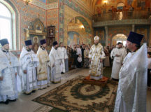 Совершено великое освящение храма прп. Сергия Радонежского в Тарасове