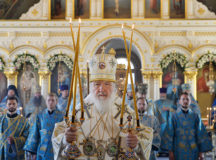 В праздник Рождества Пресвятой Богородицы Предстоятель Русской Церкви совершил Литургию в Богородице-Рождественском монастыре