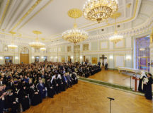 Святейший Патриарх Кирилл возглавил торжественный годичный акт Свято-Тихоновского университета
