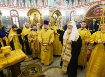 Святейший Патриарх Кирилл освятил храм свт. Николая Чудотворца на территории главного офиса компании «ФосАгро» в Москве