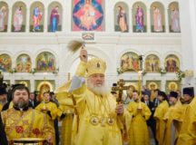 Святейший Патриарх Кирилл совершил великое освящение храма благоверного князя Андрея Боголюбского на Волжском
