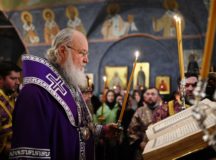 В канун субботы первой седмицы Великого поста Святейший Патриарх Кирилл совершил утреню в Новоспасском монастыре