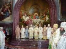Святейший Патриарх Алексий II совершил чин великого освящения Храма Христа Спасителя