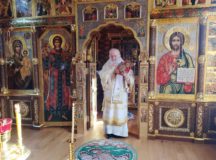 В Неделю 18-ю по Пятидесятнице Святейший Патриарх Кирилл совершил Литургию в Александро-Невском скиту