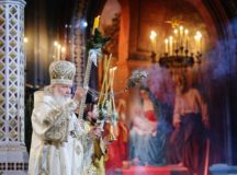 В праздник Рождества Христова Предстоятель Русской Церкви совершил Литургию в Храме Христа Спасителя