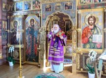 В Неделю 2-ю Великого поста Святейший Патриарх Кирилл совершил Литургию в Александро-Невском скиту