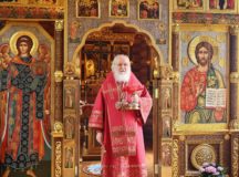 В Неделю 6-ю по Пасхе Святейший Патриарх Кирилл совершил Литургию в Александро-Невском скиту