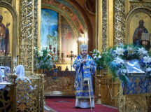 В праздник Казанской иконы Божией Матери епископ Одинцовский Фома совершил Литургию в Богоявленском кафедральном соборе