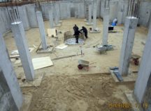 Завершается строительство цокольного этажа храма великомученика Георгия Победоносца в Зеленограде