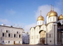 Фрески Дионисия были обнаружены в ходе реставрации Успенского собора Московского Кремля