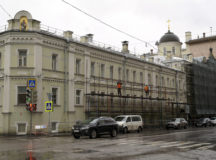 Возобновились работы по реставрации фасадов Московского подворья Валаамского монастыря