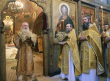 Митрополит Каширский Феогност совершил Литургию в Сретенском ставропигиальном монастыре