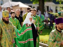 В праздник Святой Троицы Святейший Патриарх Кирилл возглавил торжества в Троице-Сергиевой лавре