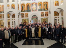 Епископ Наро-Фоминский Парамон совершил молебен по случаю 35-летия со дня образования московского ОМОН
