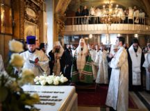 В четырнадцатую годовщину со дня кончины Святейшего Патриарха Алексия II Предстоятель Русской Церкви совершил заупокойное богослужение в Богоявленском соборе