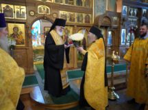 На Валаамском подворье в Москве поздравили епископа Панкратия с 30-летием служения в должности игумена Валаамского монастыря