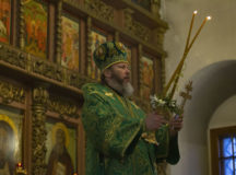 Епископ Луховицкий Евфимий в день своего тезоименитства совершил Литургию в Высоко-Петровском монастыре