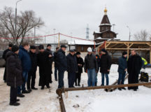 Объезд строящихся храмов прошел в Северо-Восточном округе