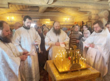 Епископ Наро-Фоминский Парамон совершил Литургию в храме святителя Луки Симферопольского и Крымского в Митине