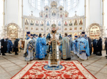 Епископ Сергиево-Посадский Фома совершил Литургию в храме Живоначальной Троицы в Орехове-Борисове
