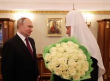 Президент России В.В. Путин поздравил Святейшего Патриарха Кирилла с днем тезоименитства