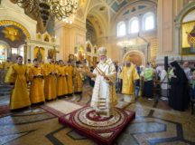 Предстоятель Русской Церкви совершил Литургию в день престольного праздника Иоанно-Предтеченского ставропигиального монастыря