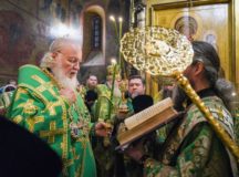 В канун дня памяти преподобного Сергия Радонежского Святейший Патриарх Кирилл совершил всенощное бдение в Троице-Сергиевой лавре