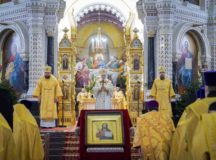 В канун Нового года Святейший Патриарх Кирилл совершил молебное пение на новолетие в Храме Христа Спасителя