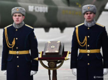 Президент России передал Главному командованию Воздушно-космических сил РФ список подносной иконы-складня «Спас Нерукотворный»