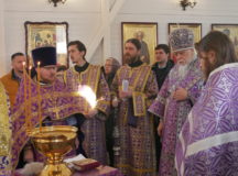 Малым чином освящен храм священномученика Василия, протоиерея Московского, в Конькове