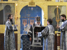 Епископ Верейский Пантелеимон совершил Литургию Преждеосвященных Даров в Марфо-Мариинской обители
