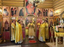 Архиепископ Одинцовский Фома совершил Литургию в престольный праздник храма равноапостольной Ольги в Солнцеве