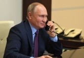 Президент России В.В. Путин поздравил Святейшего Патриарха Кирилла с днем рождения