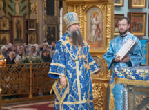 Епископ Егорьевский Мефодий возглавил Литургию в Иверском соборе Николо-Перервинского монастыря