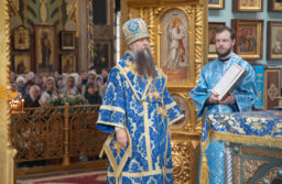 Епископ Егорьевский Мефодий возглавил Литургию в Иверском соборе Николо-Перервинского монастыря
