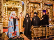 Предстоятель Православной Церкви в Америке совершил богослужения в Донском монастыре и в храме святой великомученицы Екатерины на Всполье