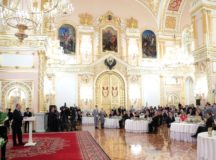 Святейший Патриарх Кирилл посетил торжественный прием в Кремле по случаю юбилея Н.И. Ельциной