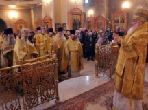 В Неделю о мытаре и фарисее митрополит Истринский Арсений совершил Литургию в храме Архистратига Божия Михаила на Девичьем поле