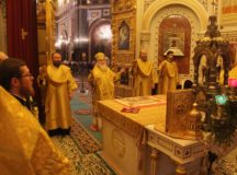 В праздник Обрезания Господня митрополит Истринский Арсений совершил Литургию в Храме Христа Спасителя