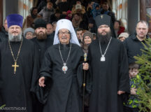 Митрополит Токийский Даниил совершил Литургию в храме Тихвинской иконы Божией Матери в Алексеевском