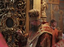 Епископ Воскресенский Дионисий совершил Литургию в Архангельском соборе Кремля