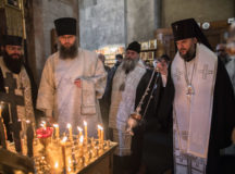 В Андрониковом монастыре совершена панихида по первому директору Музея Рублева Д.И. Арсенишвили