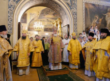 Патриаршее служение в храме свт Николая в Хамовниках