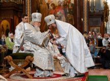 В праздник Преображения Господня Святейший Патриарх Кирилл совершил Литургию в Храме Христа Спасителя и возглавил хиротонию архимандрита Иосифа (Королева) во епископа Тарусского