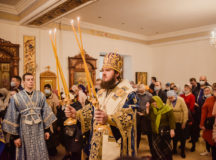 Архиерейское богослужение состоялось в храме Иерусалимской иконы Божией Матери в Орехове-Борисове