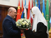 Председатель Правительства РФ М.В. Мишустин поздравил Святейшего Патриарха Кирилла с двенадцатой годовщиной интронизации
